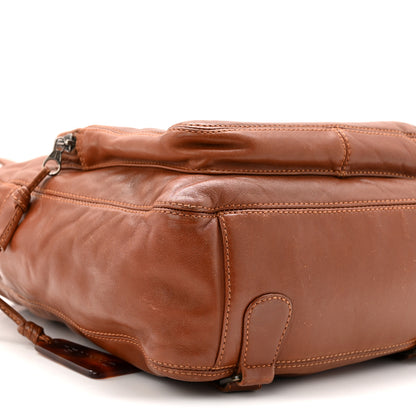 Chanel Lambskin CC Stitched Backpack Tan 9 of 10