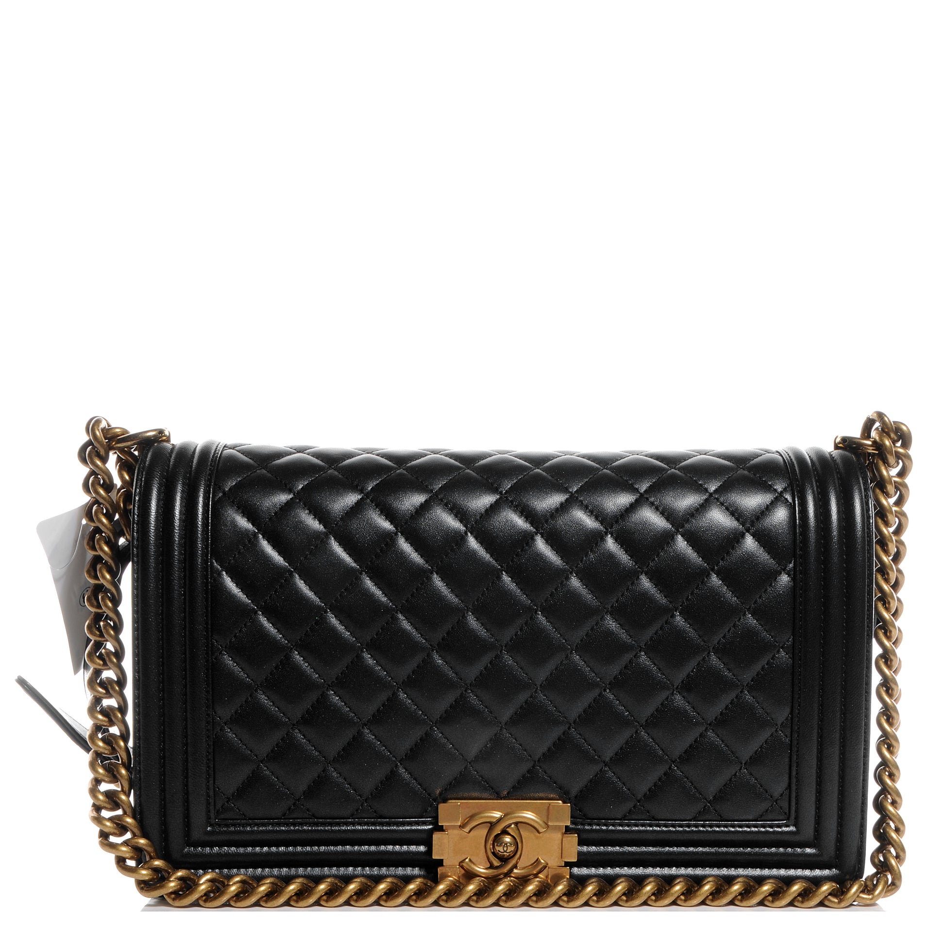 Chanel Lambskin New Medium Boy Flap Bag Black 1 of 8