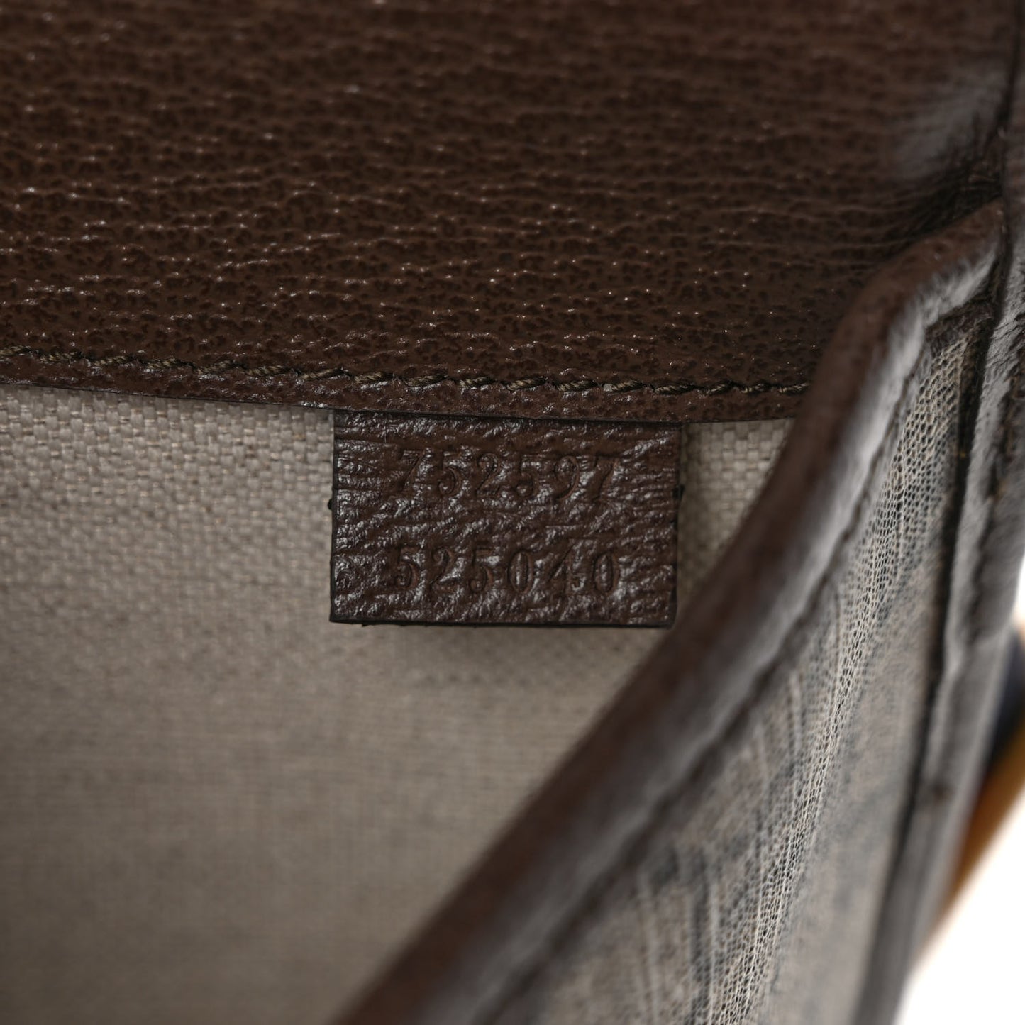 GG Supreme Monogram Web Small Ophidia Belt Bag Brown