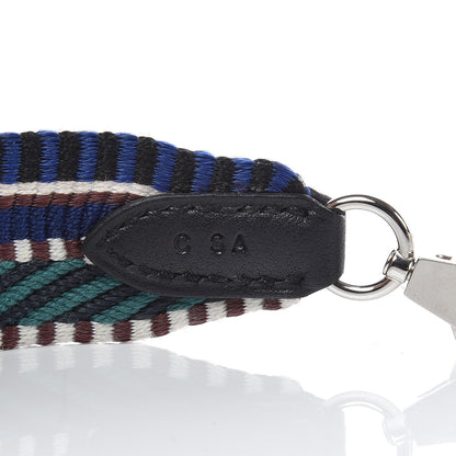 Hermes Toile Swift 25mm Sangle Cavale Shoulder Strap Malachite Bleu Electrique Black 4 of 6