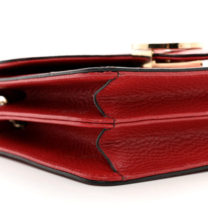 Gucci Dollar Calfskin Small Interlocking G Shoulder Bag Red 11 of 11