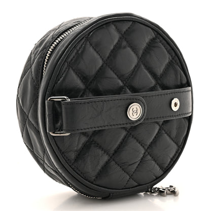 Chanel Aged Calfskin Quilted Belt Waist Bag  Black 3 of 9
