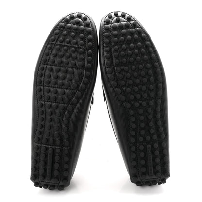 Louis Vuitton Epi Mens Hockenheim Moccasin Loafers 10.5 Black 6 of 10
