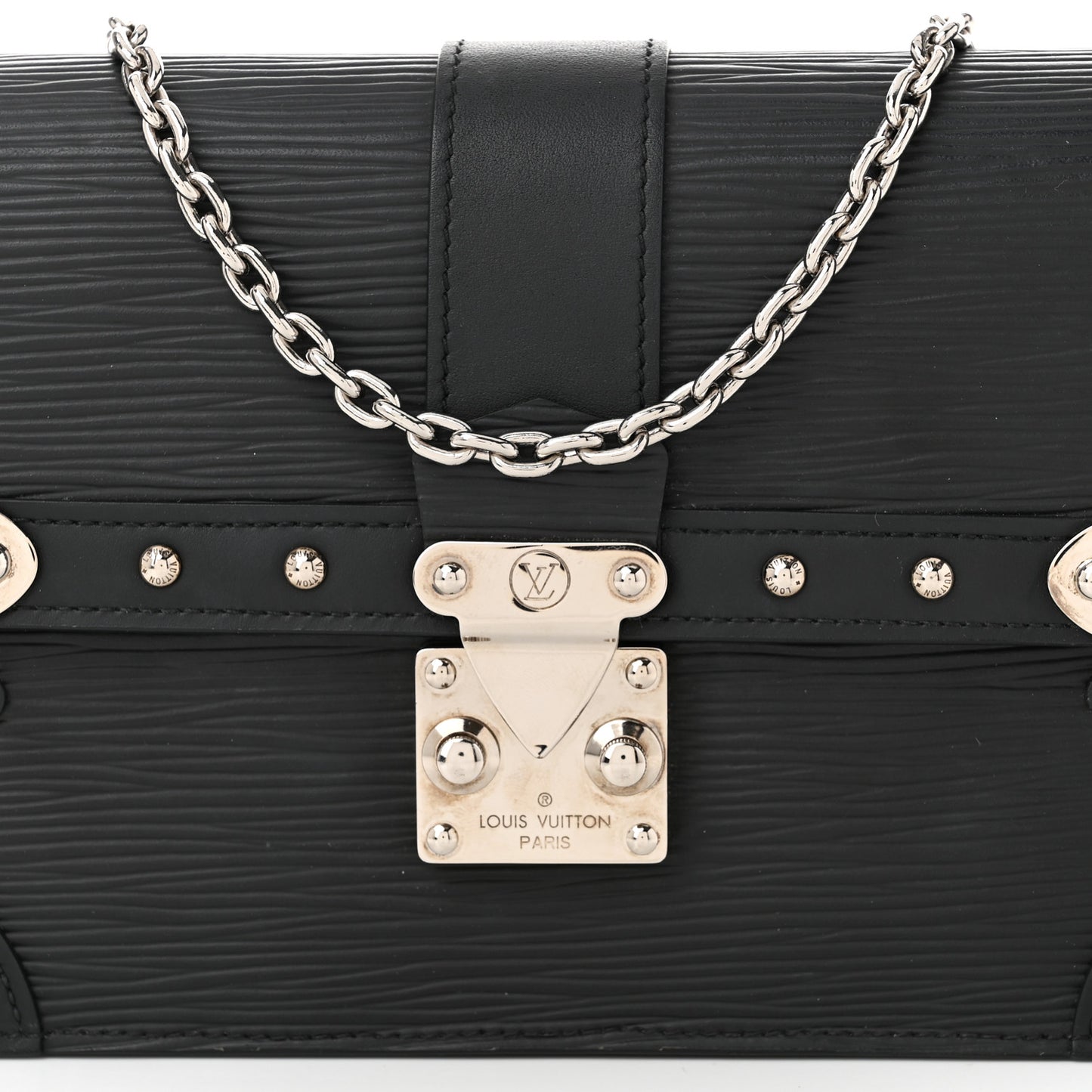 Epi Trunk Chain Wallet Black