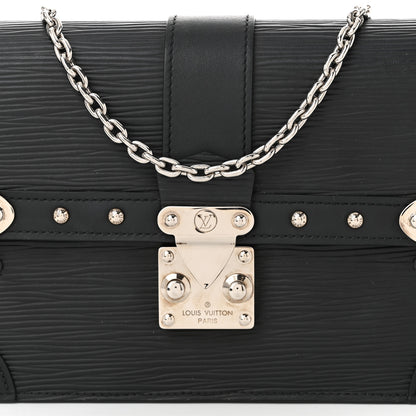 Louis Vuitton Epi Trunk Chain Wallet Black 7 of 9