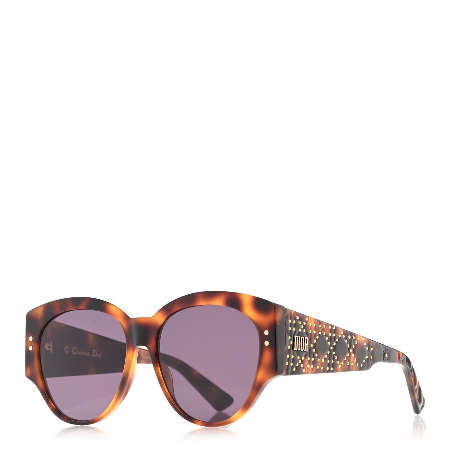 Acetate Lady Dior Studs 2 Sunglasses Tortoise