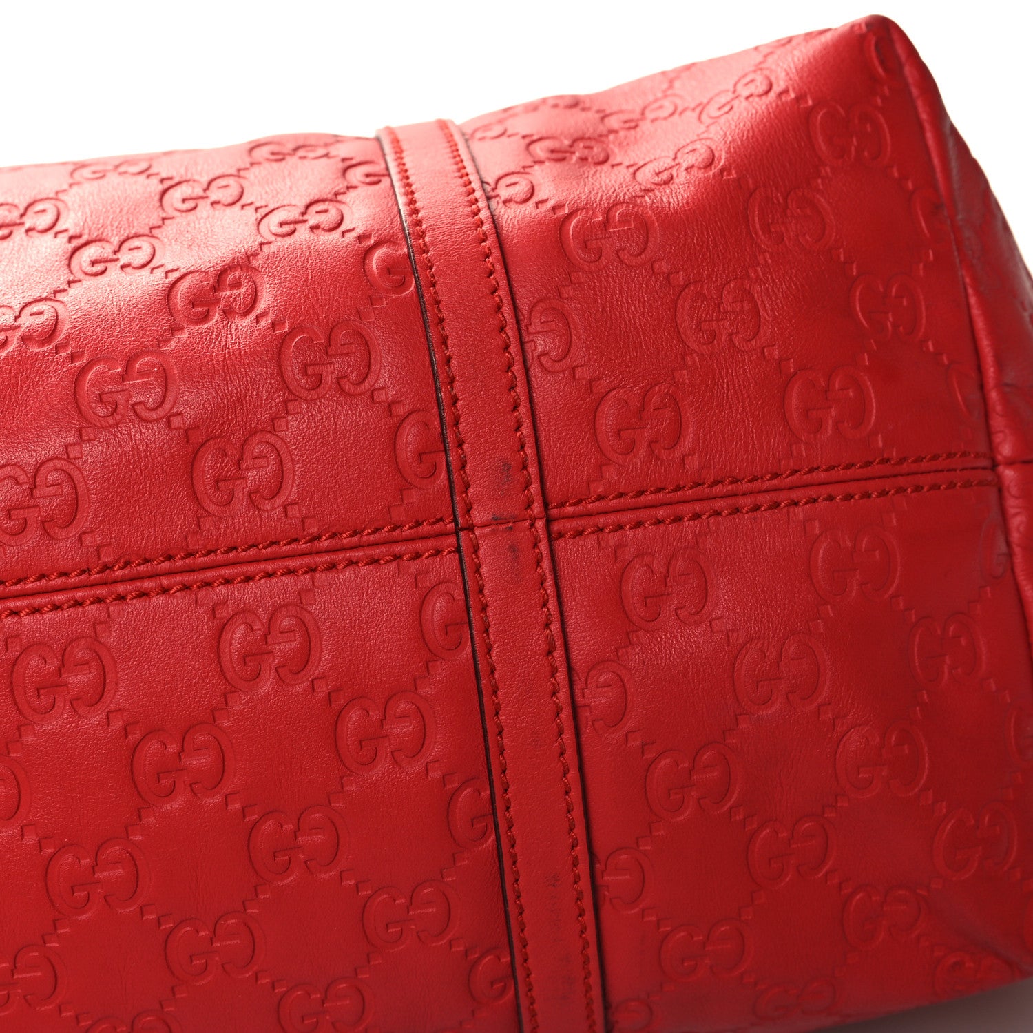 Gucci Guccissima Vitello Tender Large Joy Tote Sporting Red 13 of 13