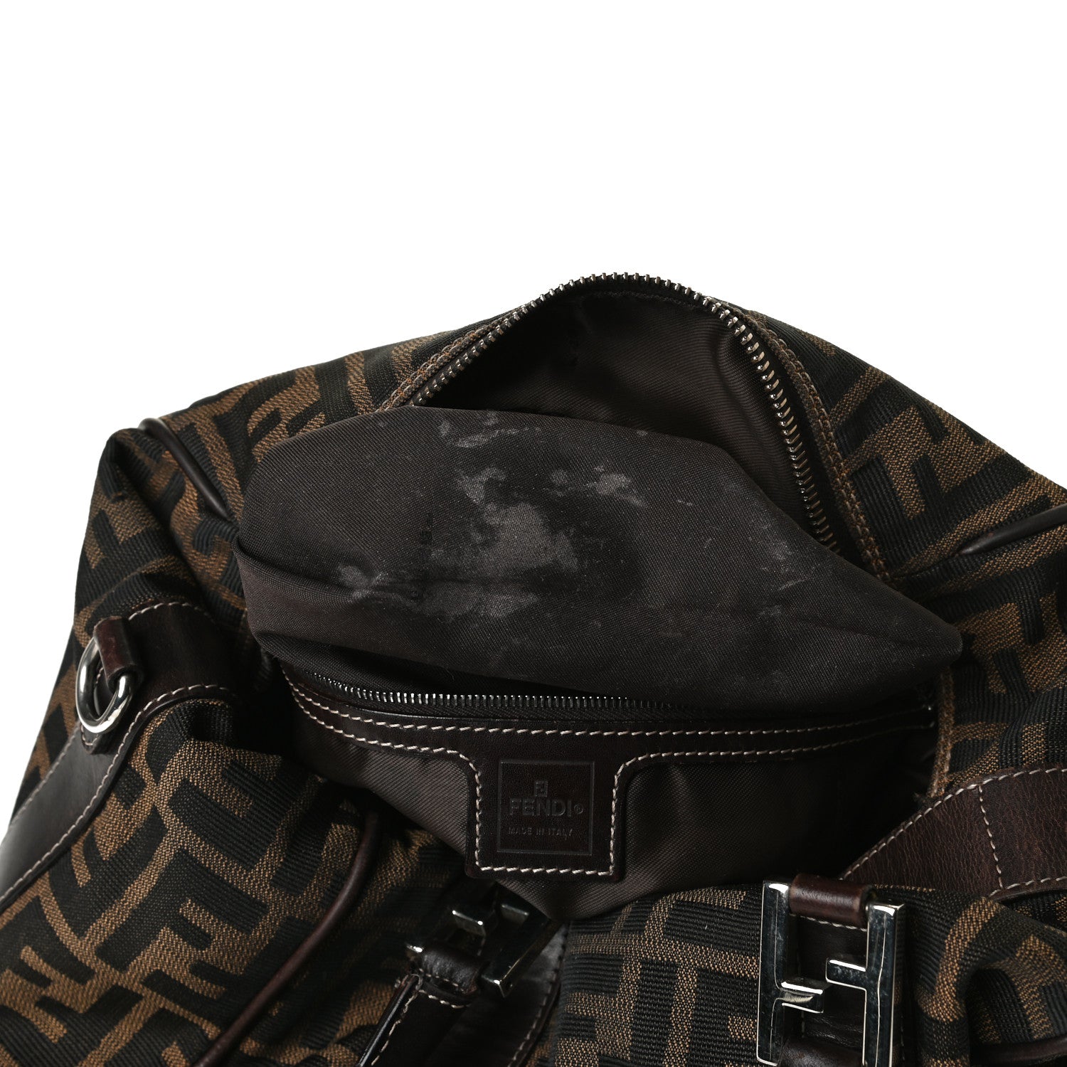 Fendi Zucca Boston Tobacco 10 of 27