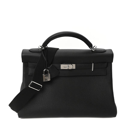Hermes Togo Maxi Kelly Retourne 42 Black 1 of 11