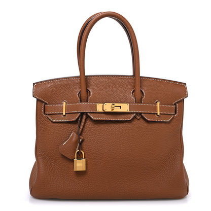 Hermes Togo Birkin 30 Gold 1 of 12