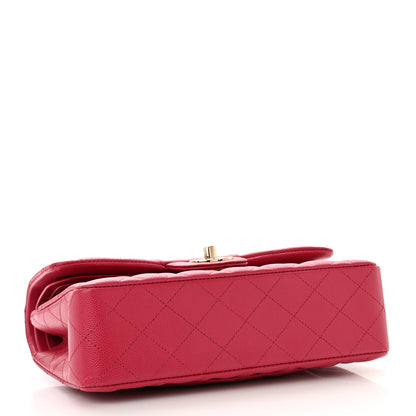 Chanel Caviar Quilted Small Double Flap Fuchsia 4 of 12