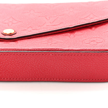 Louis Vuitton Empreinte Pochette Felicie Chain Wallet Scarlet 11 of 12