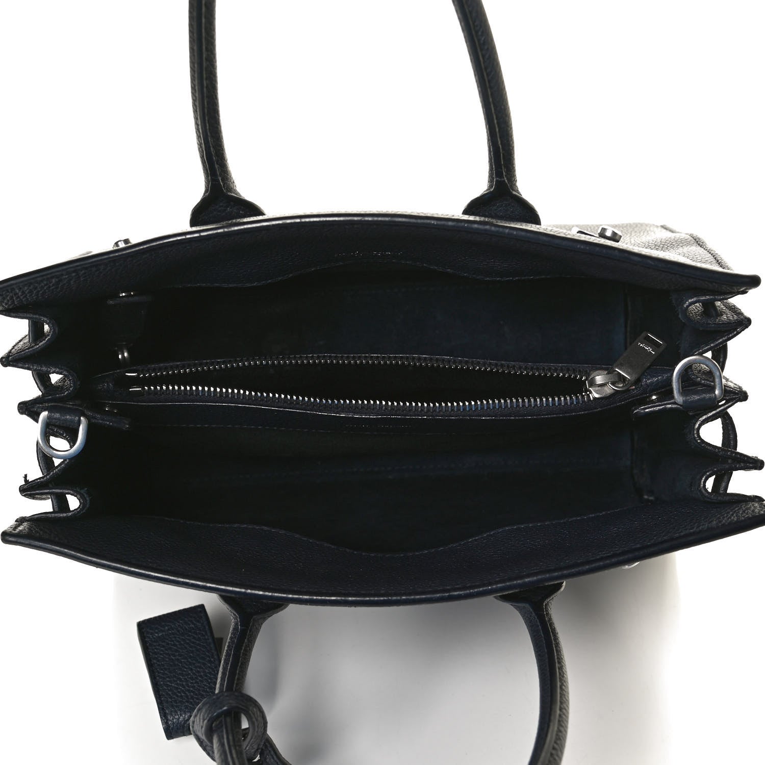 Saint Laurent Grained Calfskin Baby Supple Sac De Jour Navy 4 of 12