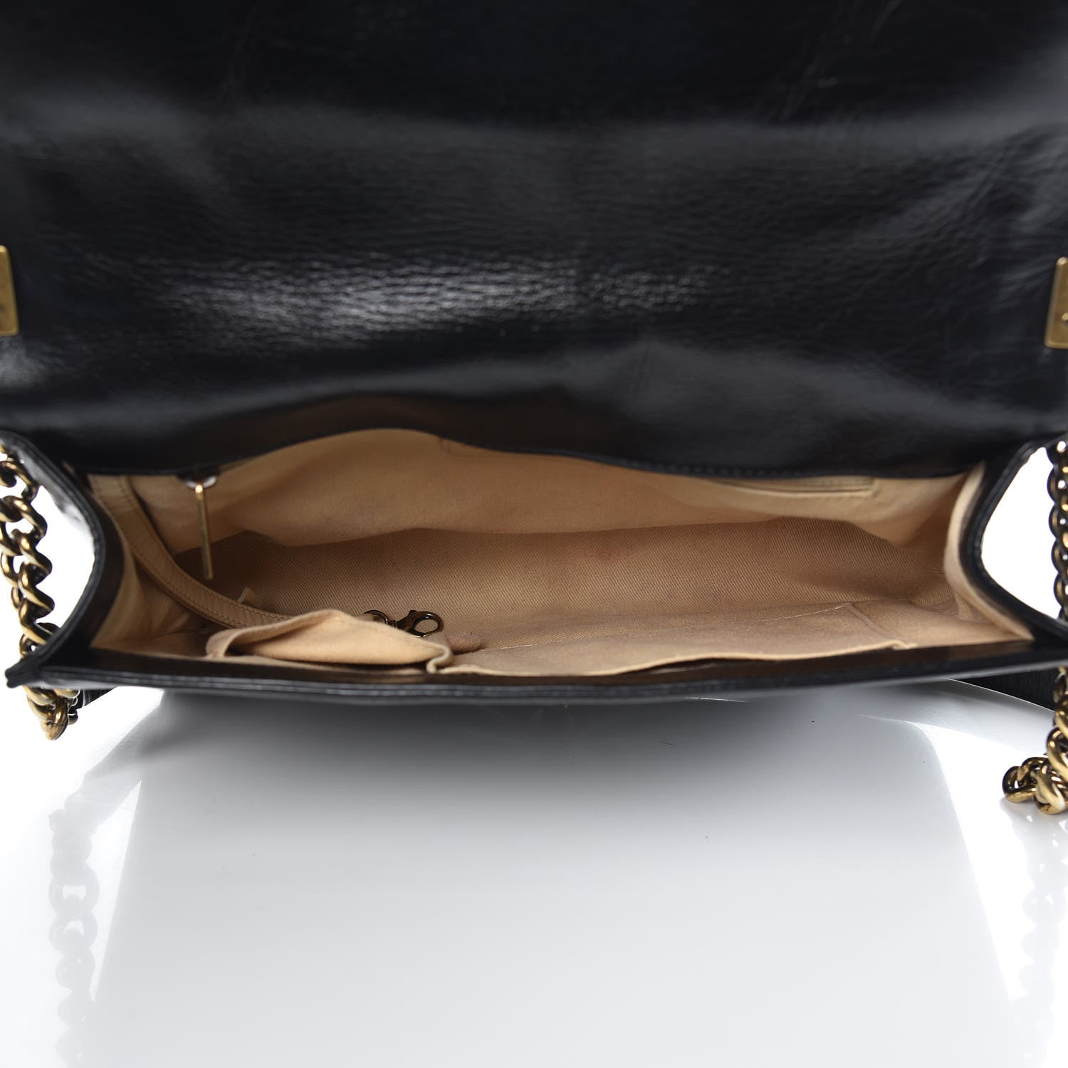 Chanel Glazed Calfskin Quilted Large Boy Flap Black 5 of 12