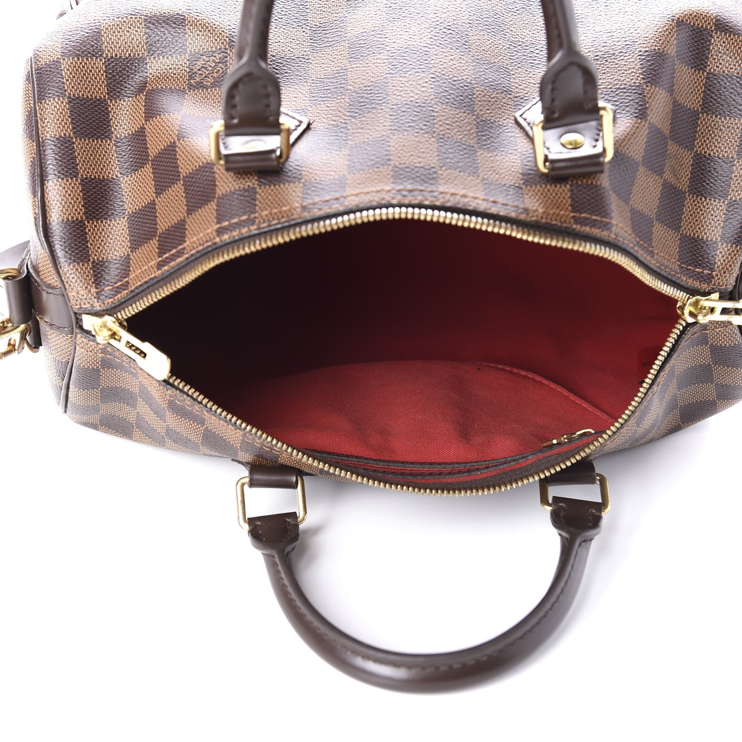 Louis Vuitton Damier Ebene Speedy Bandouliere 30 6 of 12