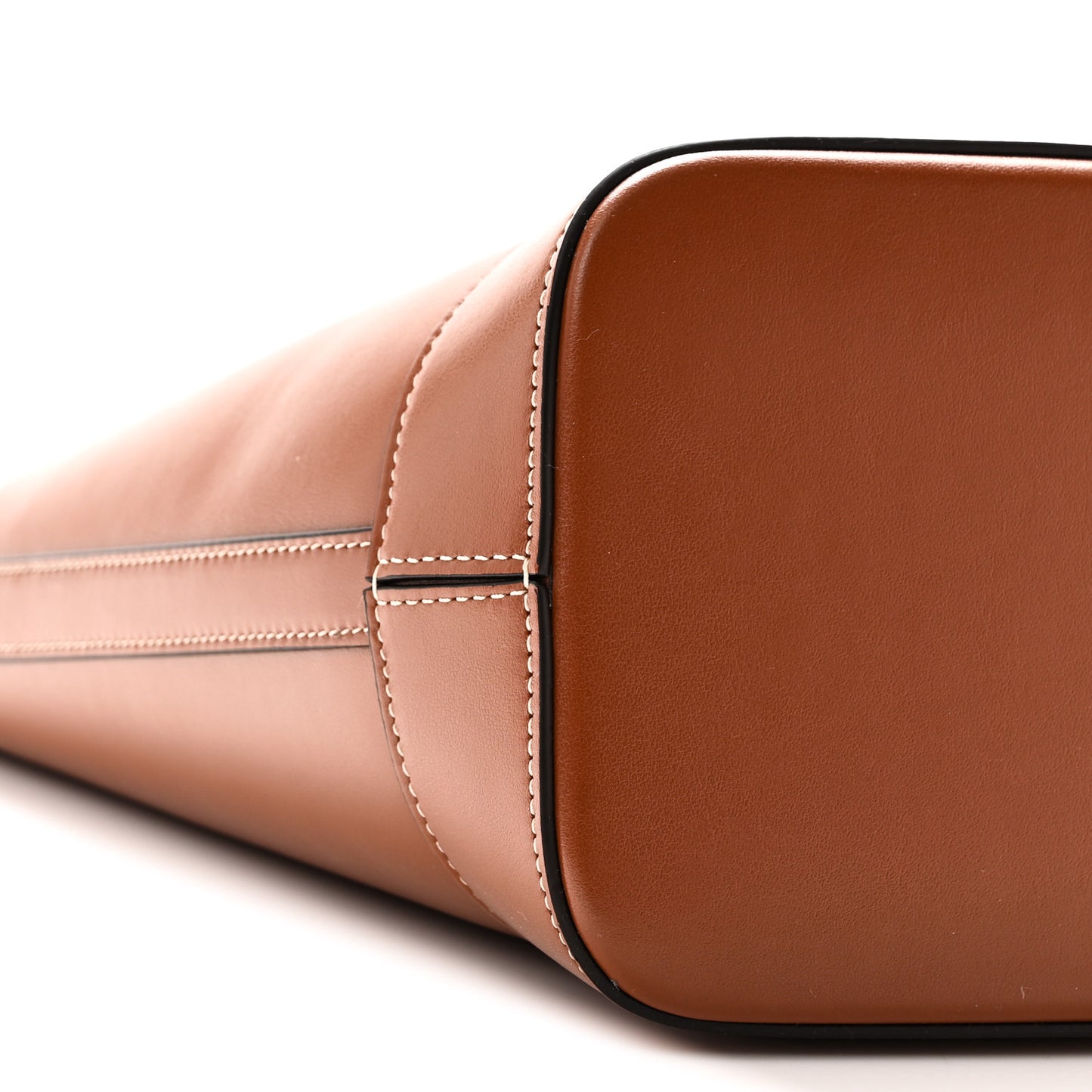 Smooth Calfskin Small Cuir Triomphe Bucket Bag Tan
