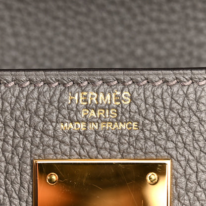 Hermes Togo Kelly Retourne 28 Etain 6 of 13