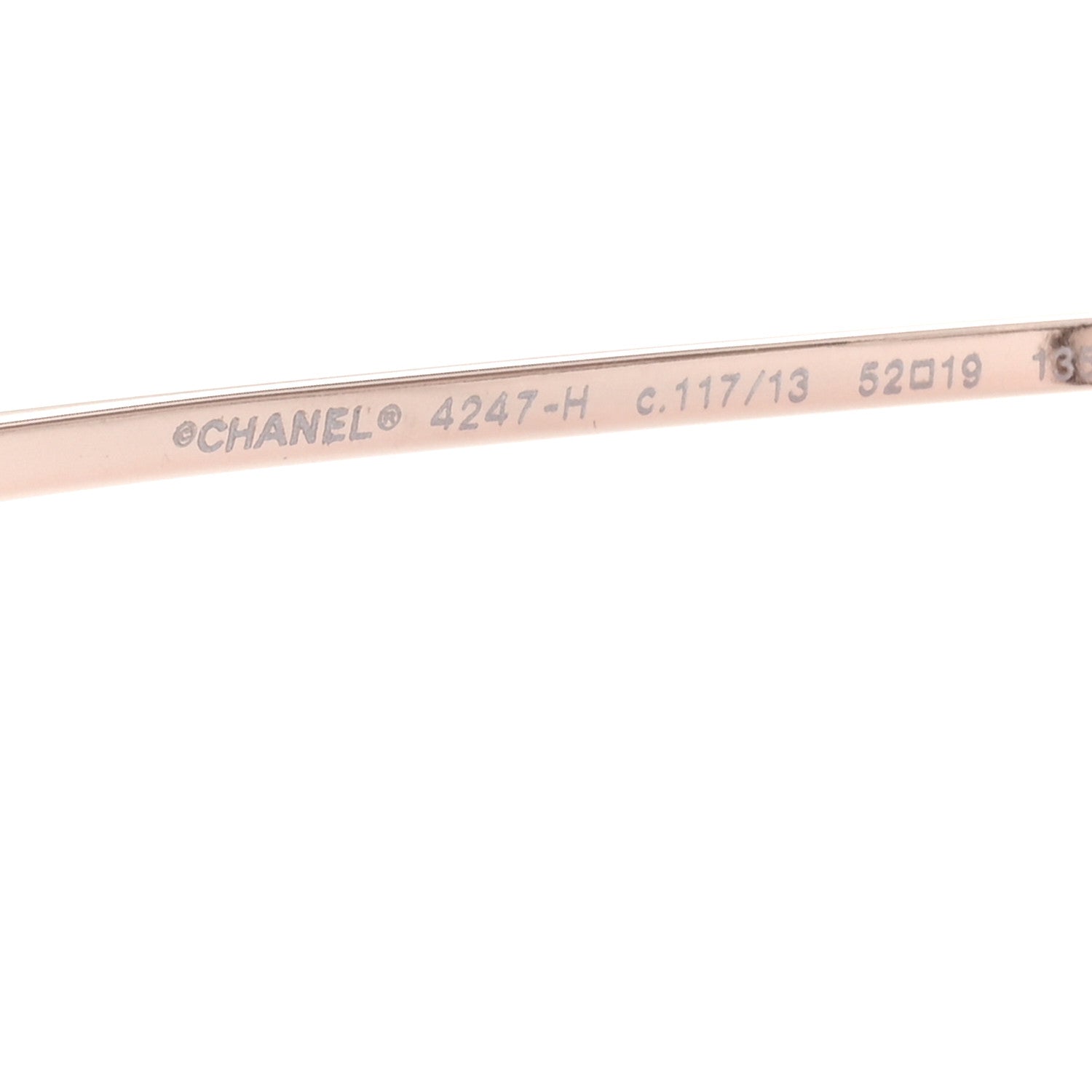 Chanel Round Pearl Sunglasses 4247-H Pink Gold 5 of 8