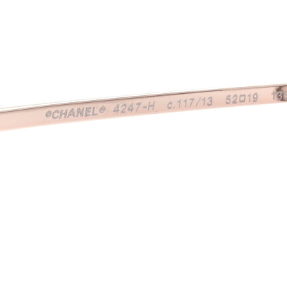 Chanel Round Pearl Sunglasses 4247-H Pink Gold 5 of 8