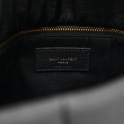 Saint Laurent Nylon Quilted Small Loulou Puffer Monogram Chain Satchel Black 7 of 10
