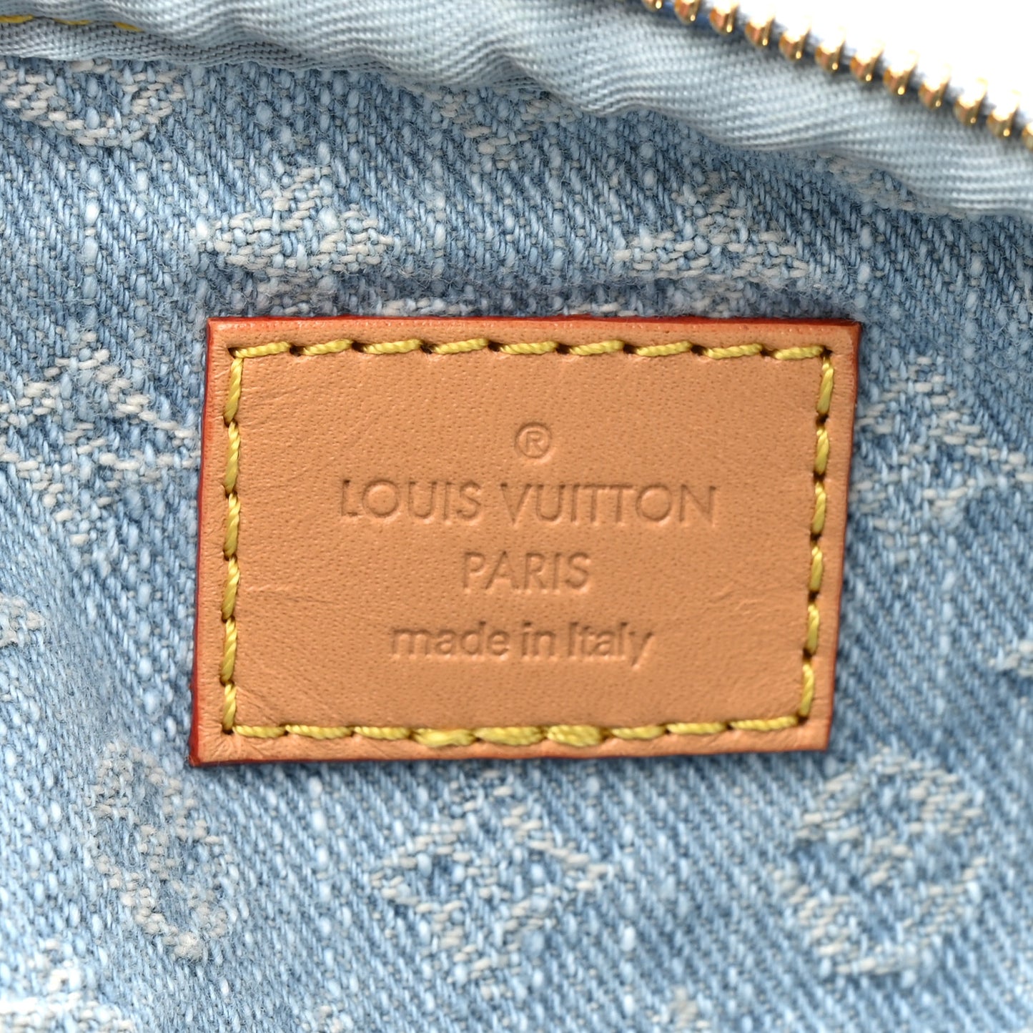 Monogram Denim Mini Bumbag Sky Blue