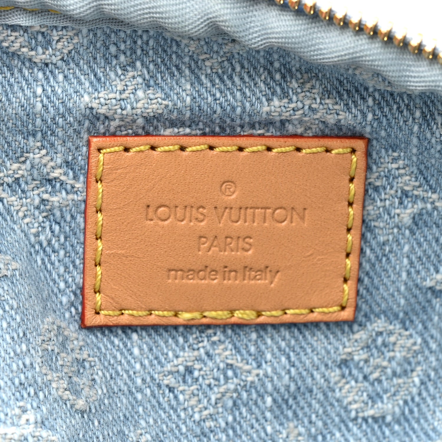 Louis Vuitton Monogram Denim Mini Bumbag Sky Blue 6 of 9