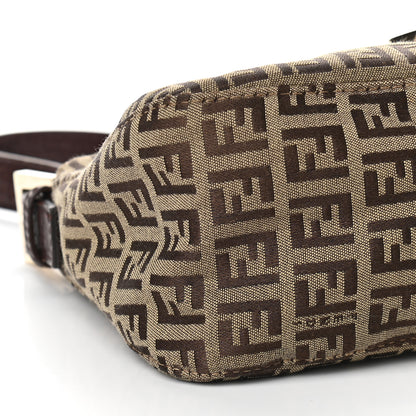 Fendi Zucchino Vitello Baguette Mogano Panna Bruciato 6 of 7