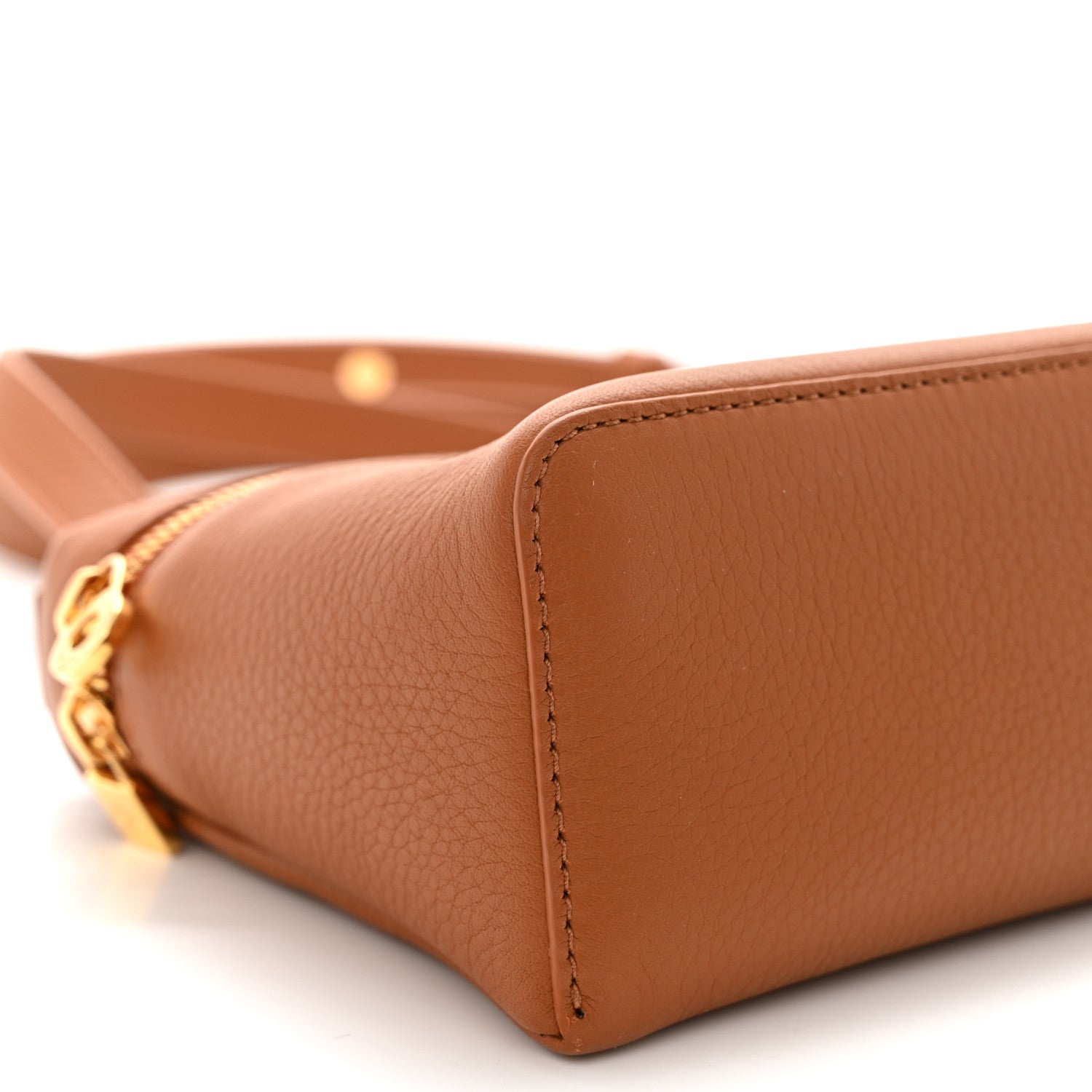 Loro Piana Grained Calfskin L19 Extra Pocket Pouch Warm Tan 8 of 11