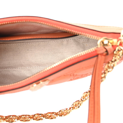 Gucci Calfskin GG Matelasse Chain Handbag Deep Orange Natural 5 of 10