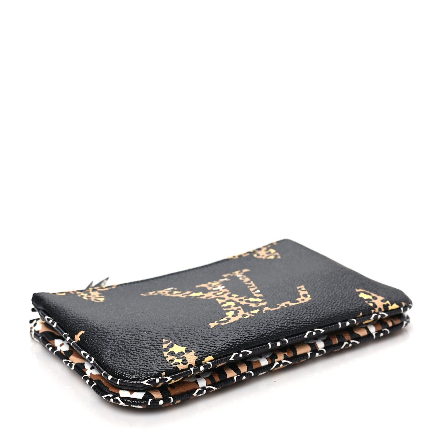 Monogram Giant Jungle Pochette Double Zip Black