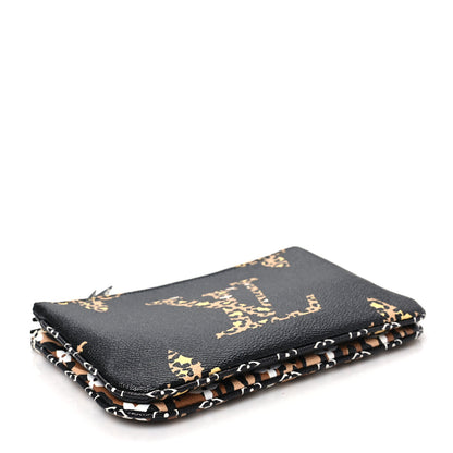 Louis Vuitton Monogram Giant Jungle Pochette Double Zip Black 4 of 7