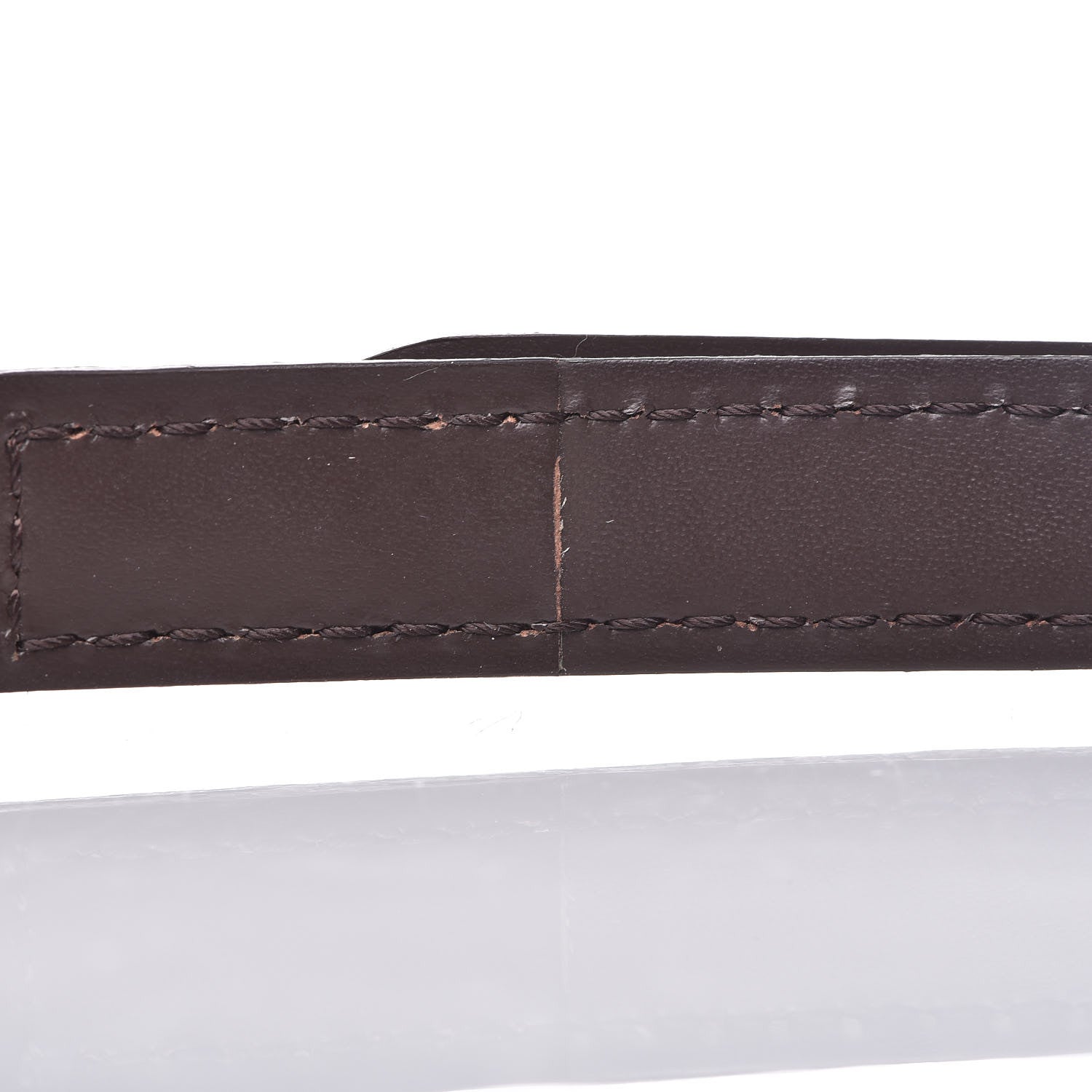 Louis Vuitton Calfskin 12mm Adjustable Shoulder Strap Brown 3 of 4