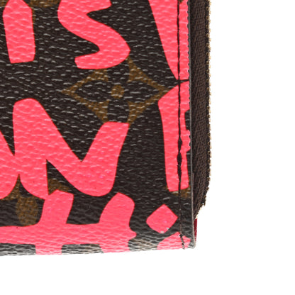 Louis Vuitton Monogram Graffiti Zippy Coin Purse Fuchsia 9 of 11