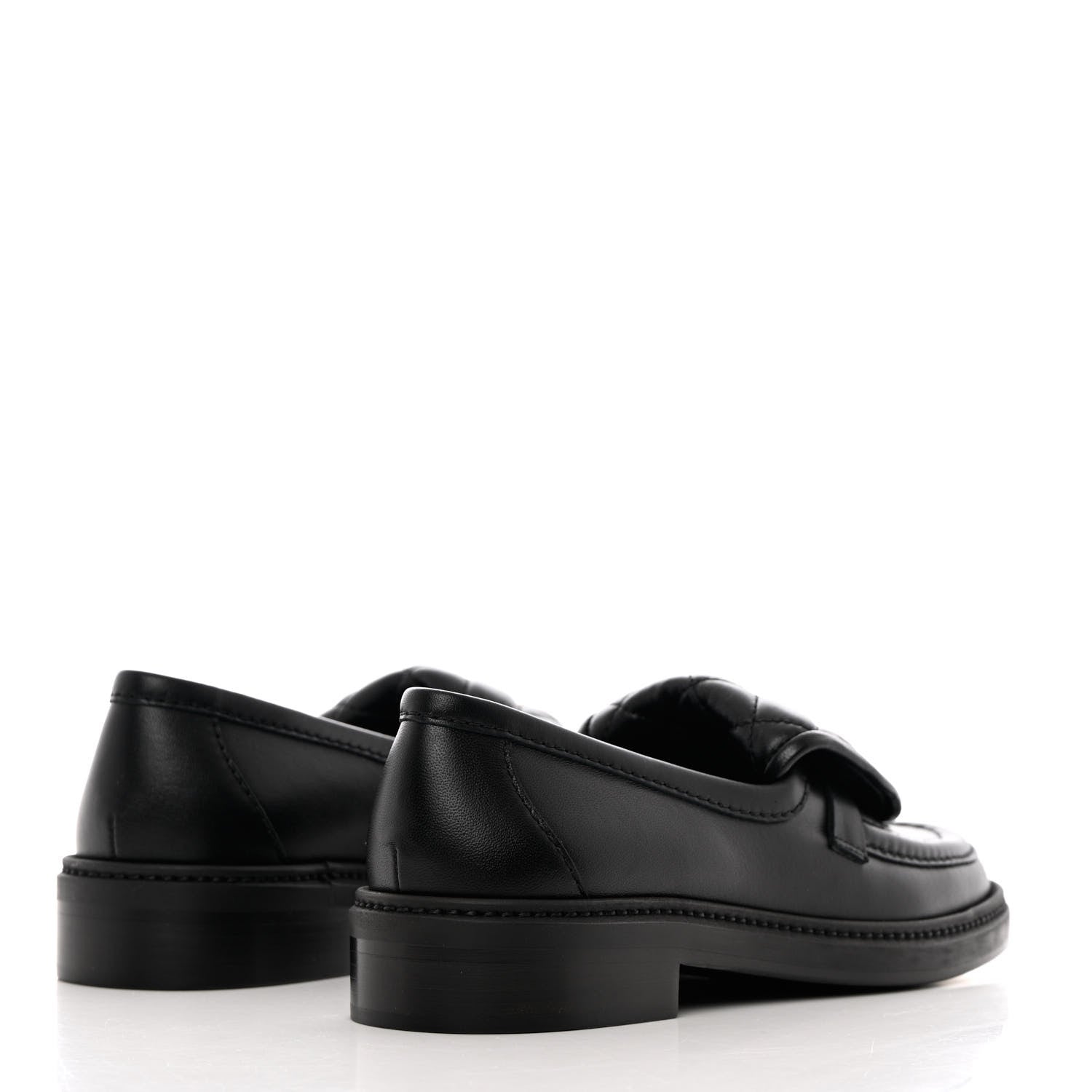 Chanel Lambskin Quilted CC Turnlock Loafers 36 Black 4 of 13