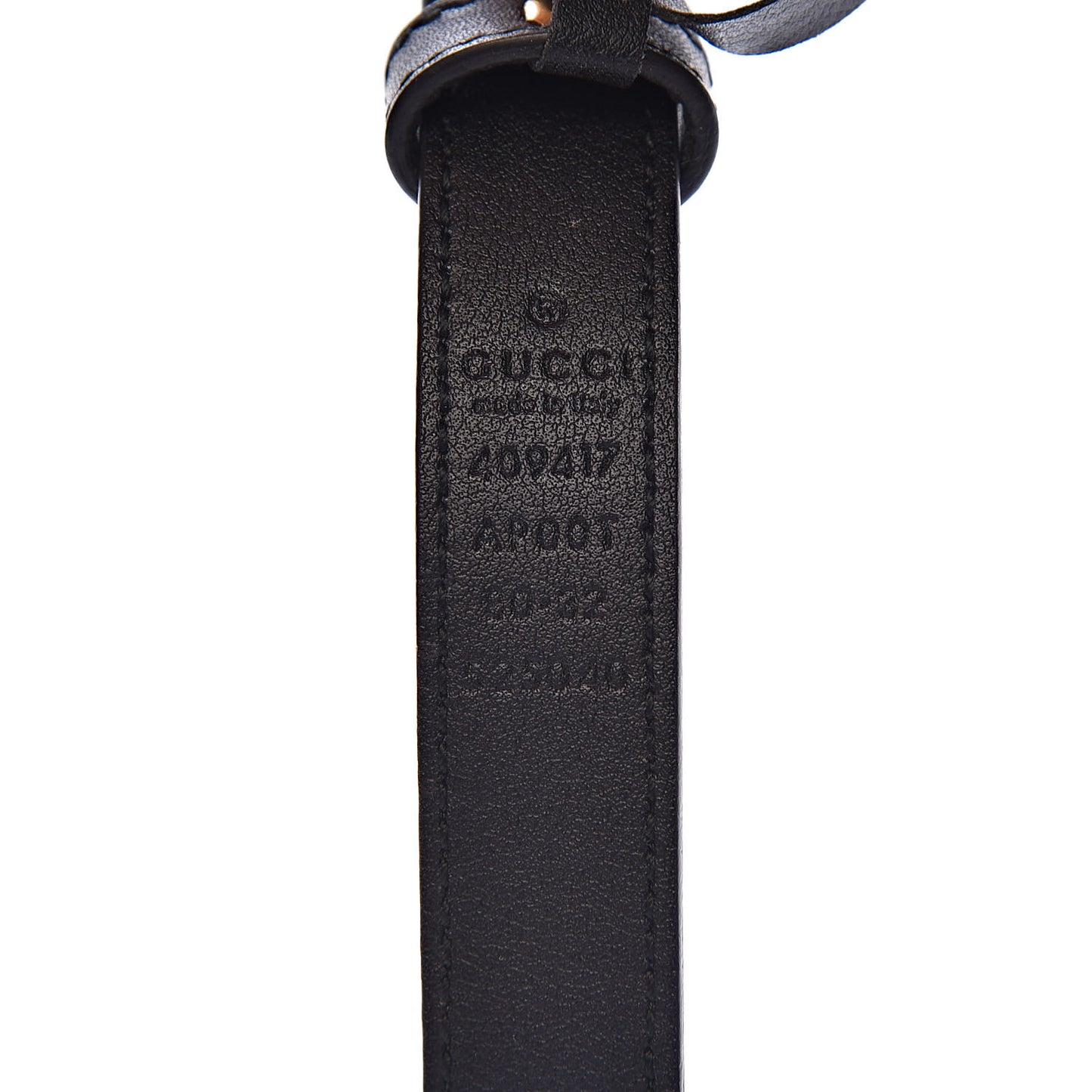 Calfskin Double G 20mm Belt 80 32 Black