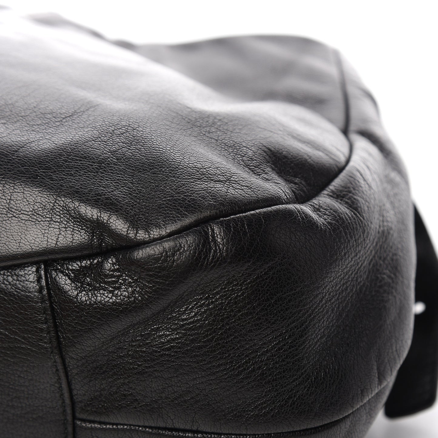 Calfskin Saharienne Shoulder Bag Black