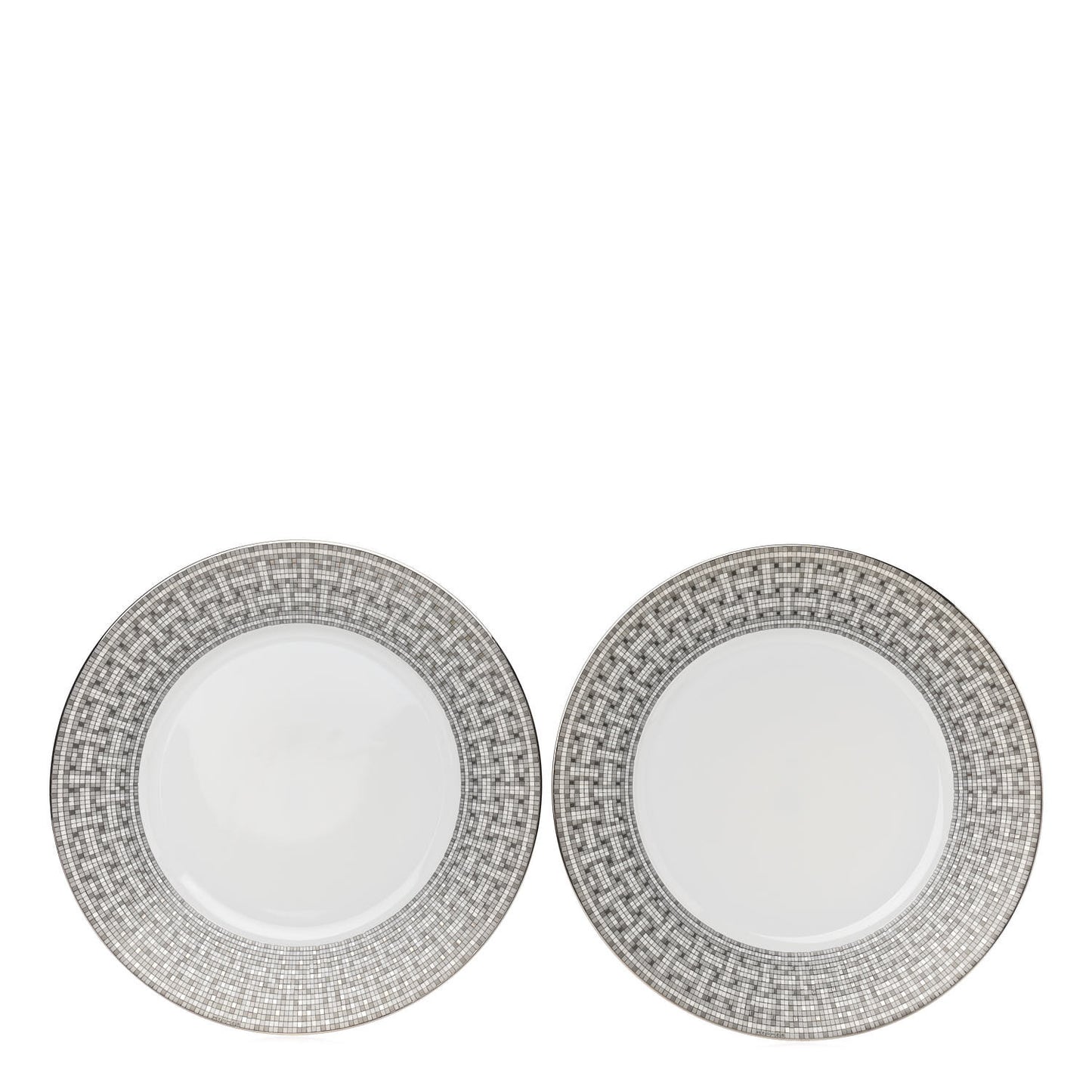 Porcelain Mosaique Au 24 Platine Dinner Plate Set of 2