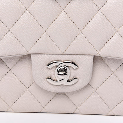Chanel Caviar Quilted Medium Double Flap Ivory 8 of 11