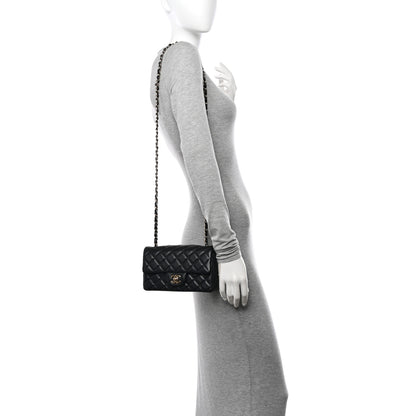 Chanel Lambskin Quilted Mini Rectangular Flap Black 2 of 11