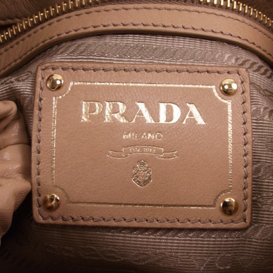 Napa Antique Beige Leather Bag