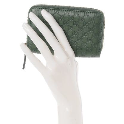 Gucci Soft Microguccissima Zip Around Card Case Marsh 2 of 7