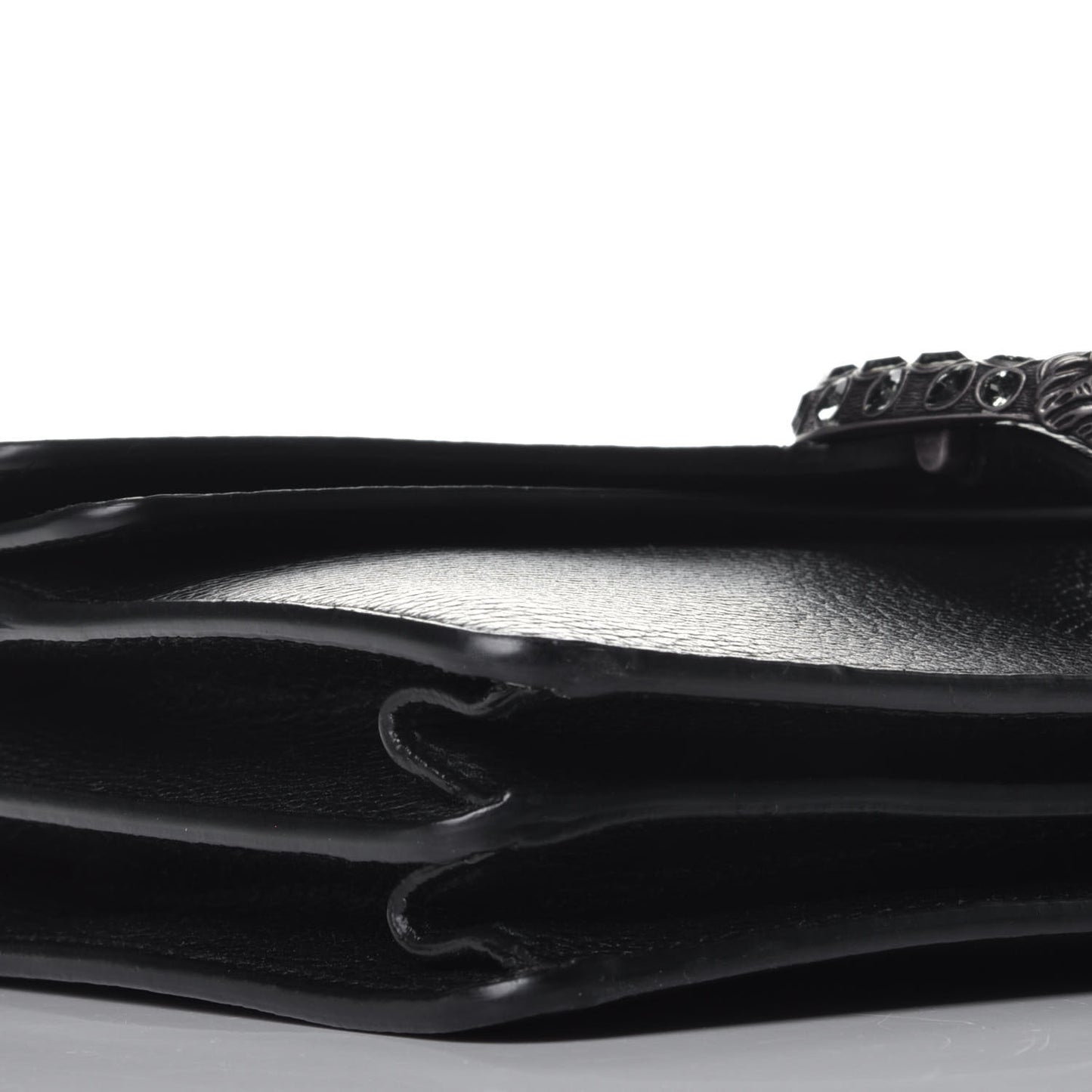 Pebbled Calfskin Small Dionysus Shoulder Bag Black