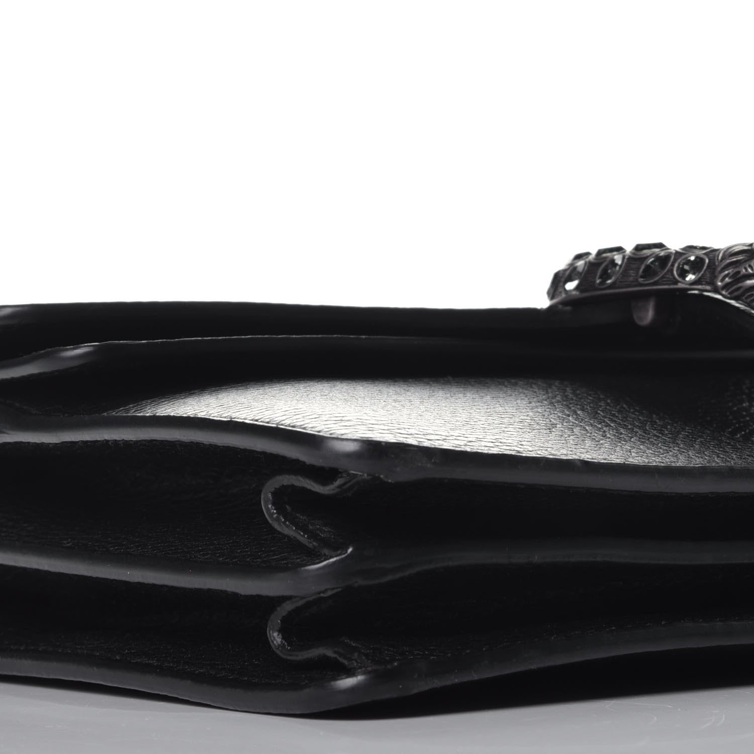 Gucci Pebbled Calfskin Small Dionysus Shoulder Bag Black 7 of 8