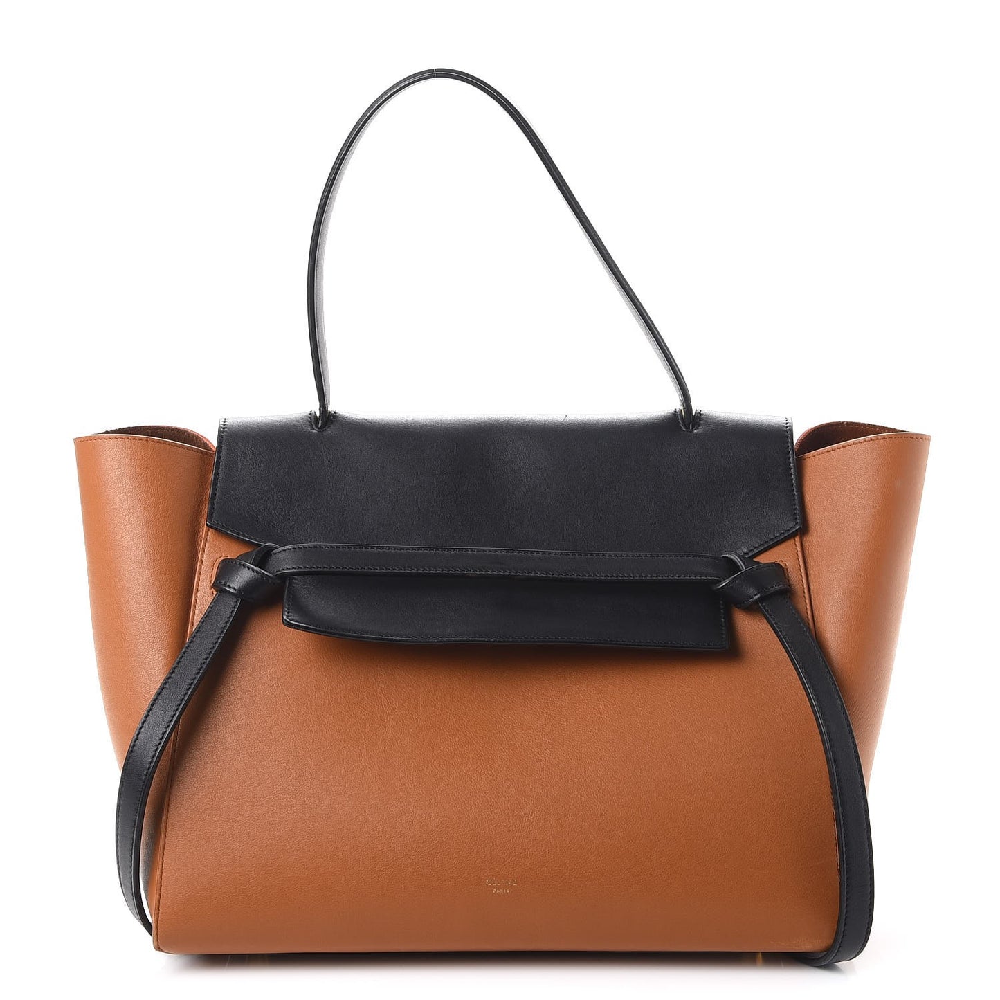 Smooth Calfskin Large Bi-Color Belt Bag Light Copper