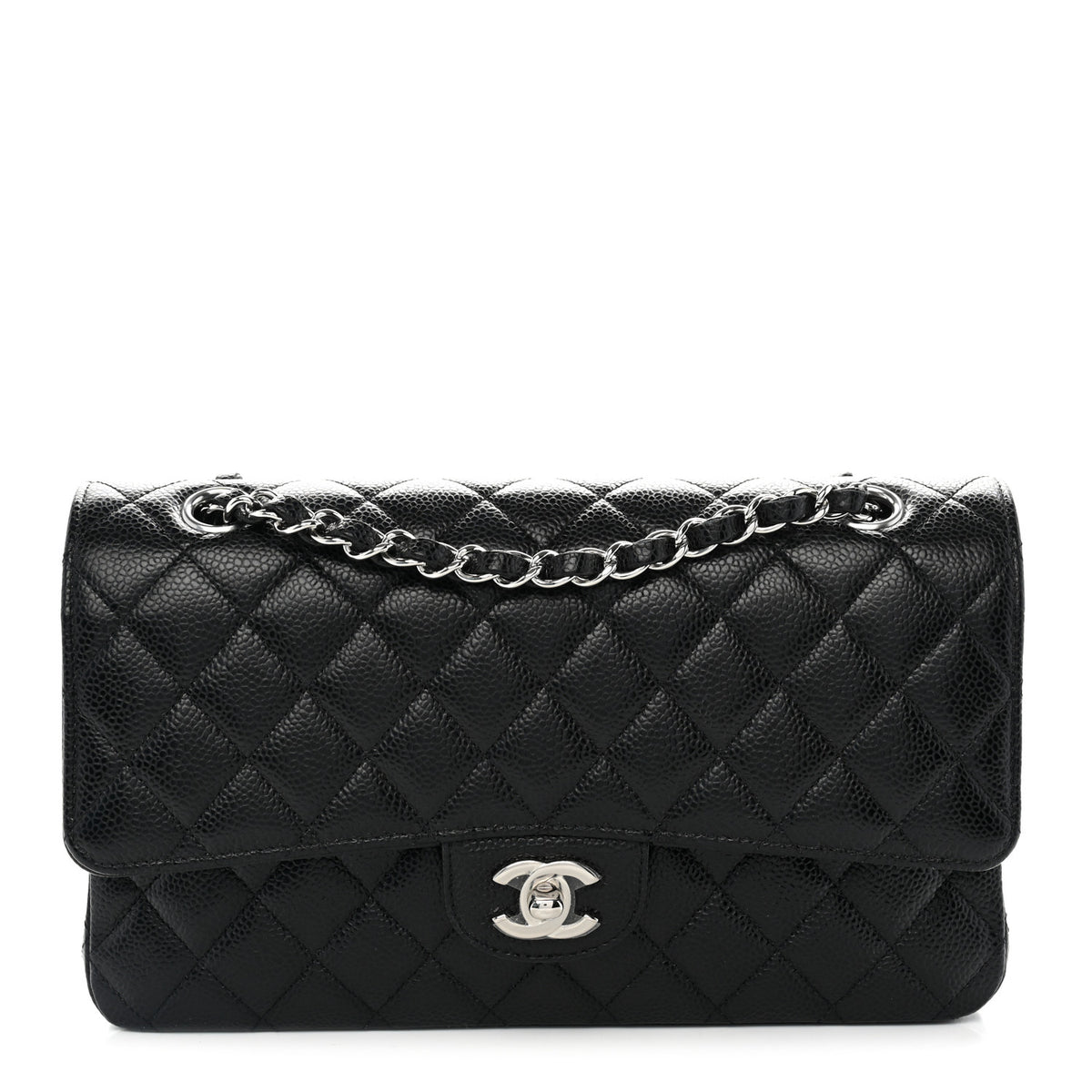 Chanel Caviar Quilted Medium Double Flap Black 1 of 10