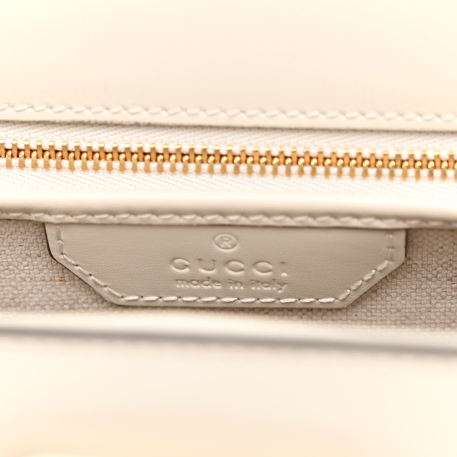 Gucci Boarded Dyana Lux Calfskin Web Small Bamboo 1947 Top Handle Bag Mystic White 7 of 11