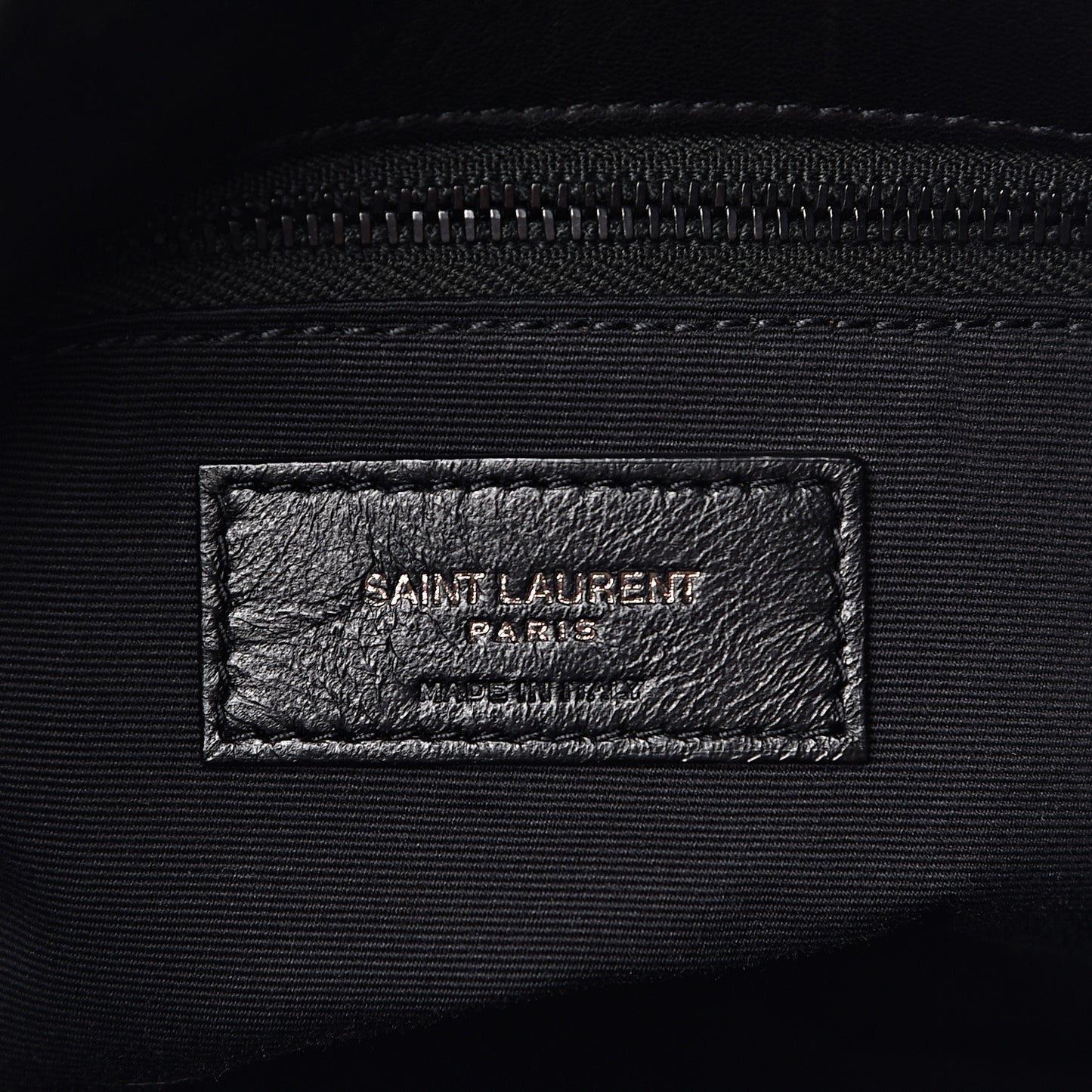 Lambskin Quilted Small Loulou Puffer Monogram Chain Satchel Black