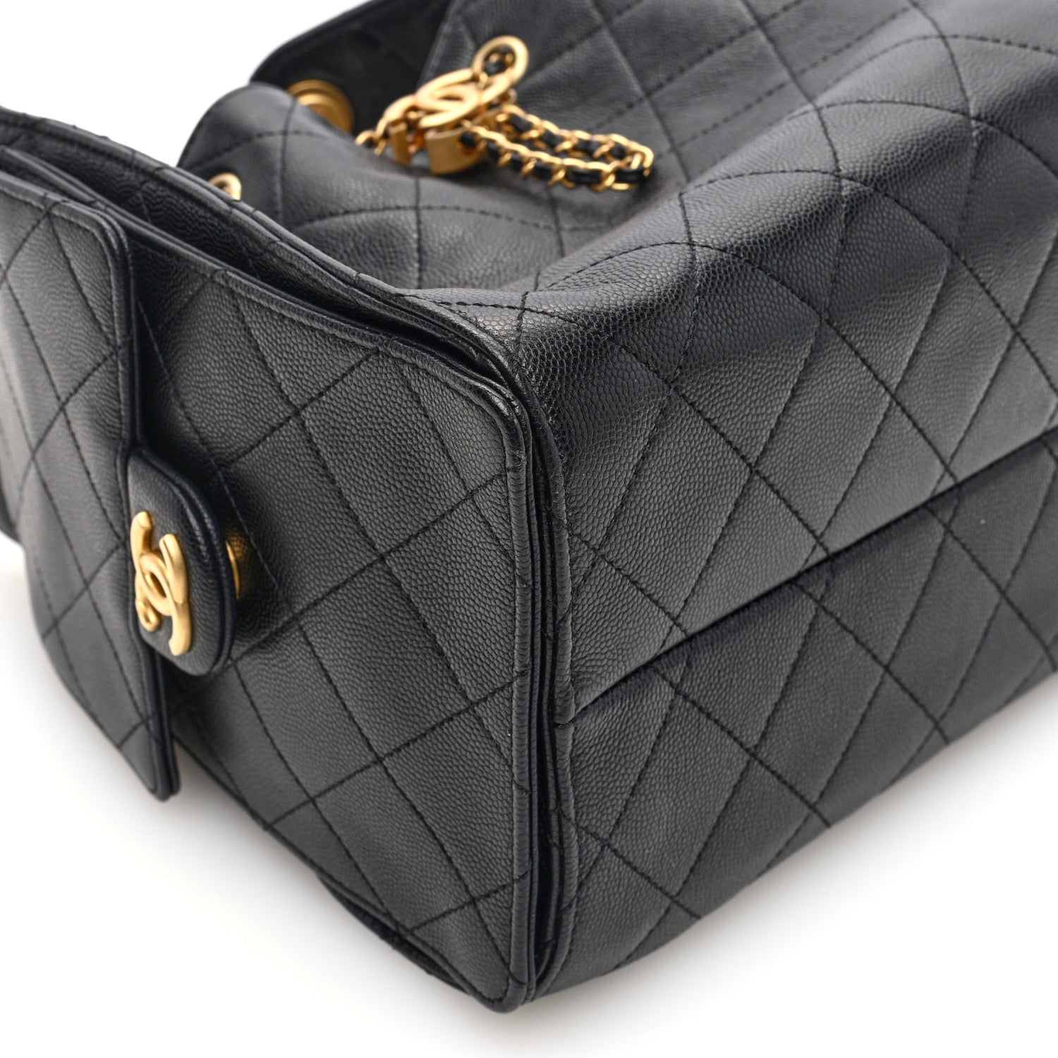 Chanel Caviar Quilted Small Chanel 25 Handbag Black 9 of 10