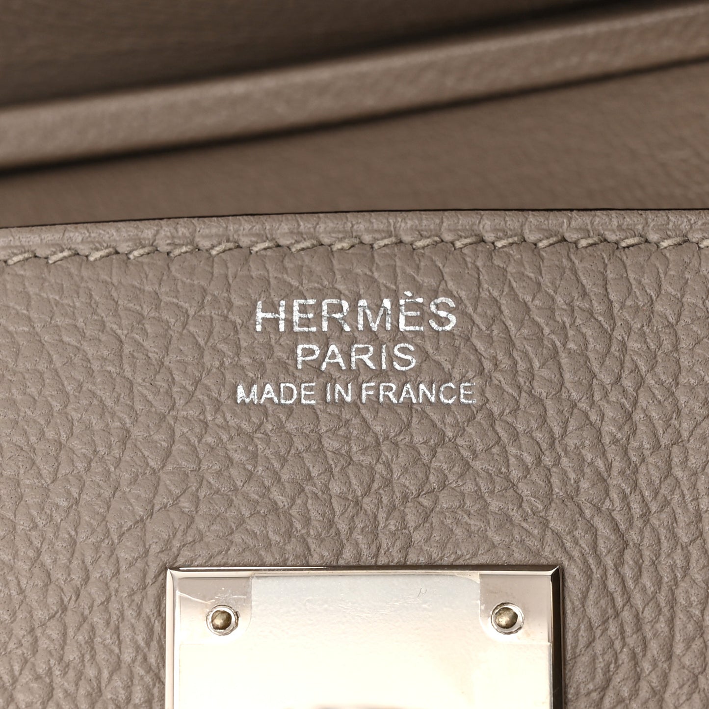 Taurillon Novillo Birkin 30 Gris Asphalte