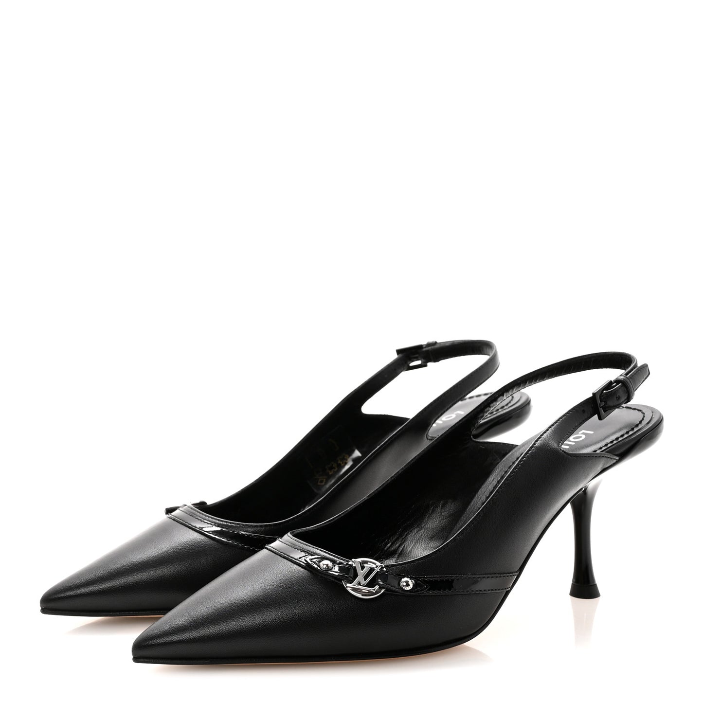 Lambskin 6AM Slingback Pumps 37.5 Black